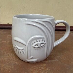 Starbucks Winking Mermaid Tail Anniversary Siren Coffee Mug Cup Embossed 3D 2013